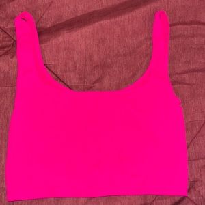 Free people bright pink tank top size XS/S